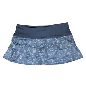 Lucky In Love XL Blue Tennis Pickleball Skort Cocktails Fiesta Scallop Skirt